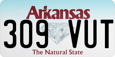 AR license plate 309VUT
