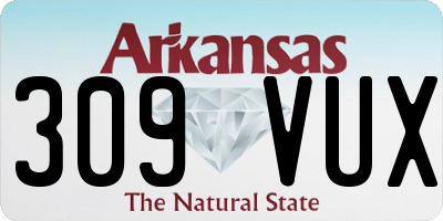AR license plate 309VUX