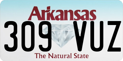AR license plate 309VUZ