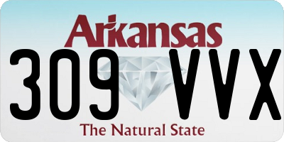 AR license plate 309VVX