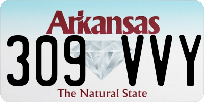 AR license plate 309VVY