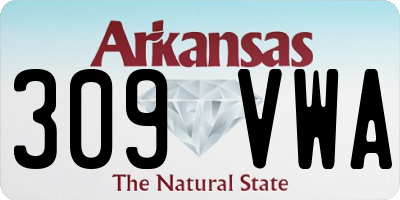 AR license plate 309VWA