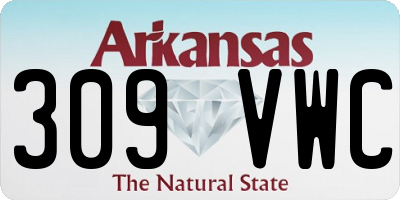 AR license plate 309VWC