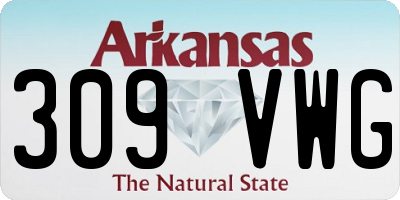 AR license plate 309VWG