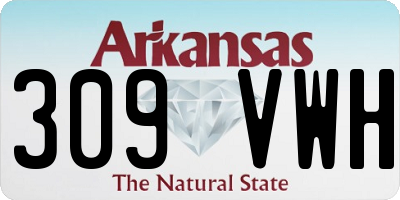 AR license plate 309VWH