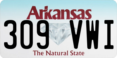 AR license plate 309VWI