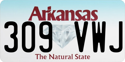 AR license plate 309VWJ