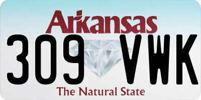 AR license plate 309VWK