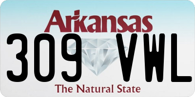 AR license plate 309VWL