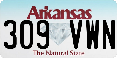 AR license plate 309VWN