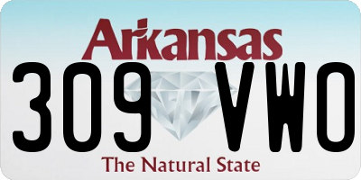 AR license plate 309VWO