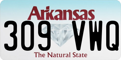 AR license plate 309VWQ