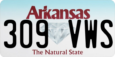 AR license plate 309VWS