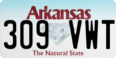 AR license plate 309VWT