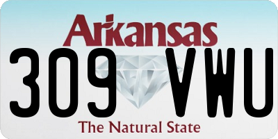 AR license plate 309VWU