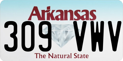 AR license plate 309VWV