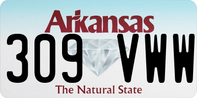 AR license plate 309VWW