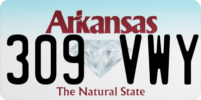 AR license plate 309VWY
