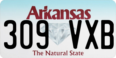 AR license plate 309VXB