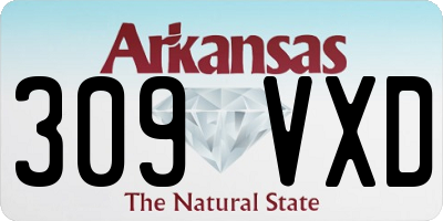 AR license plate 309VXD