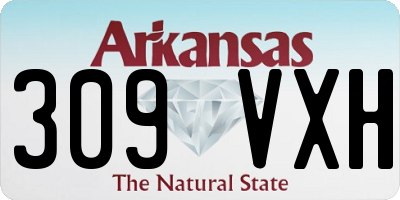 AR license plate 309VXH