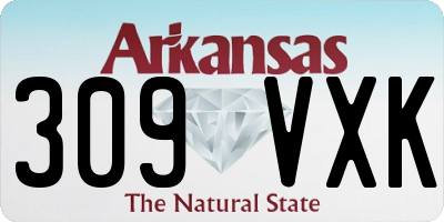 AR license plate 309VXK