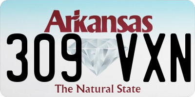 AR license plate 309VXN