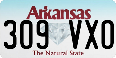 AR license plate 309VXO