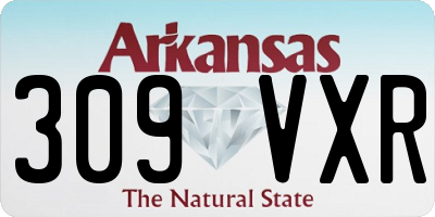 AR license plate 309VXR
