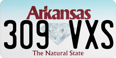 AR license plate 309VXS