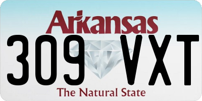 AR license plate 309VXT