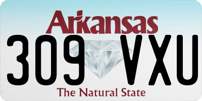 AR license plate 309VXU