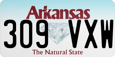 AR license plate 309VXW