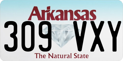 AR license plate 309VXY