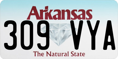 AR license plate 309VYA