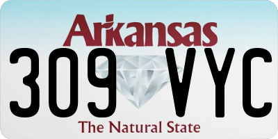 AR license plate 309VYC