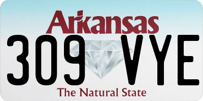 AR license plate 309VYE