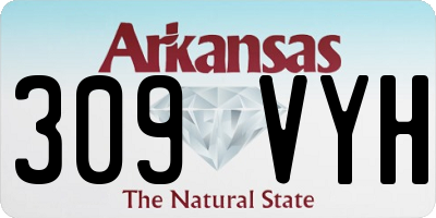 AR license plate 309VYH