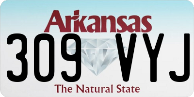 AR license plate 309VYJ