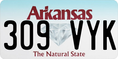 AR license plate 309VYK