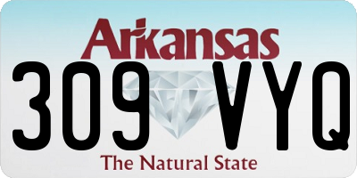 AR license plate 309VYQ