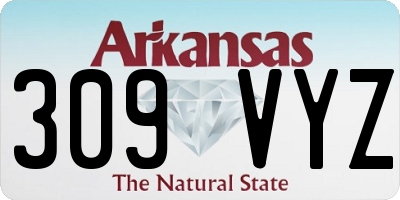 AR license plate 309VYZ