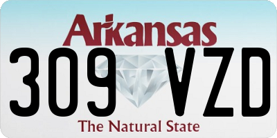 AR license plate 309VZD