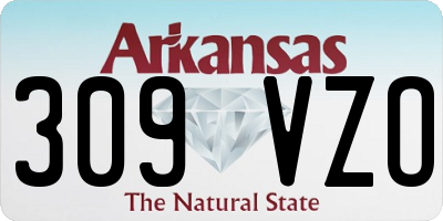 AR license plate 309VZO