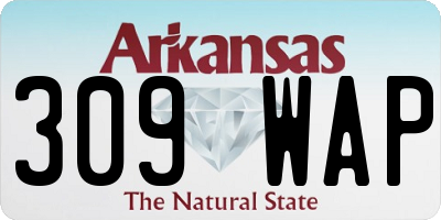 AR license plate 309WAP