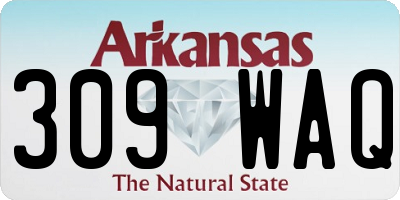 AR license plate 309WAQ
