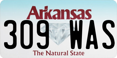 AR license plate 309WAS