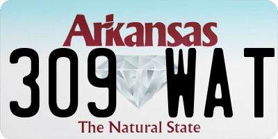 AR license plate 309WAT