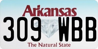 AR license plate 309WBB