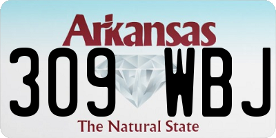 AR license plate 309WBJ